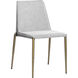Renee Belfast Heather Grey / Bravo Metal Stackable Dining Chair, Set Of 2
